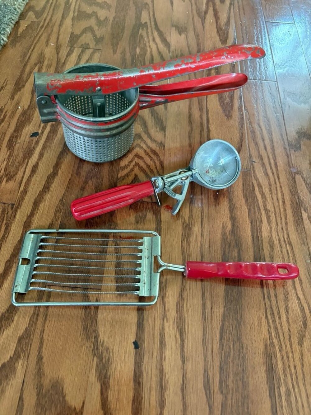 Vintage Kitchen Items - Ricer Grater & Scoop